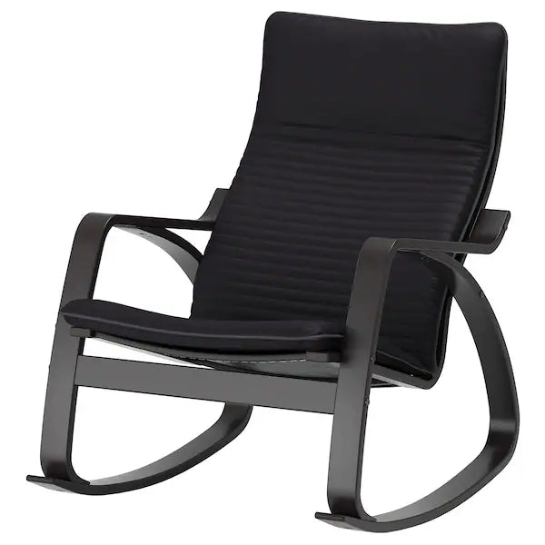 IKEA POÄNG Rocking chair, birch veneer/Knisa black