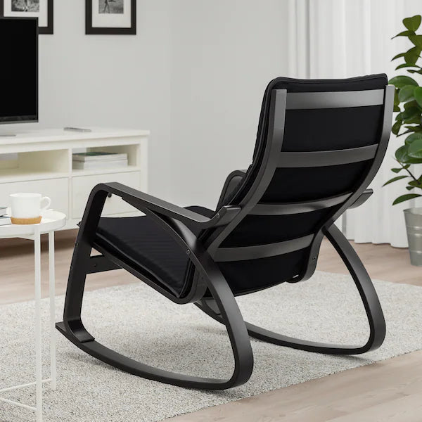 IKEA POÄNG Rocking chair, birch veneer/Knisa black