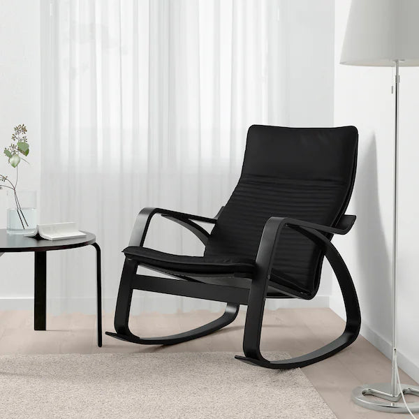 IKEA POÄNG Rocking chair, birch veneer/Knisa black