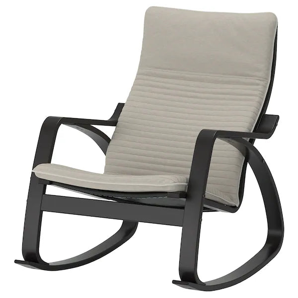 IKEA POÄNG Rocking chair, birch veneer/Knisa light beige