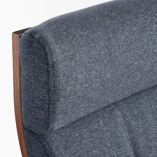 IKEA POÄNG Rocking chair, birch veneer/Gunnared blue
