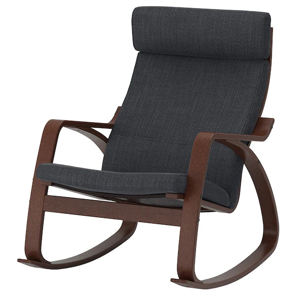 IKEA POÄNG Rocking chair, birch veneer/Hillared anthracite