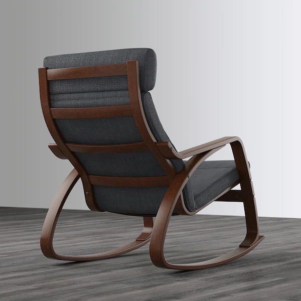 IKEA POÄNG Rocking chair, birch veneer/Hillared anthracite