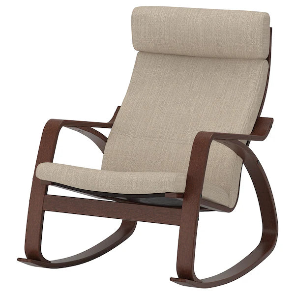 IKEA POÄNG Rocking chair, birch veneer/Hillared beige