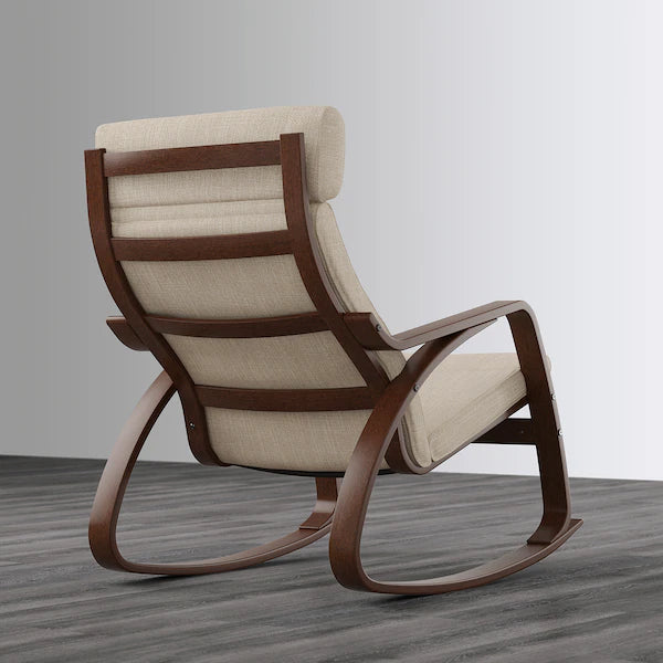 IKEA POÄNG Rocking chair, birch veneer/Hillared beige