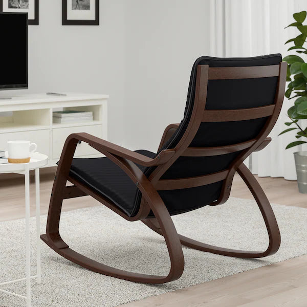 IKEA POÄNG Rocking chair, birch veneer/Knisa black