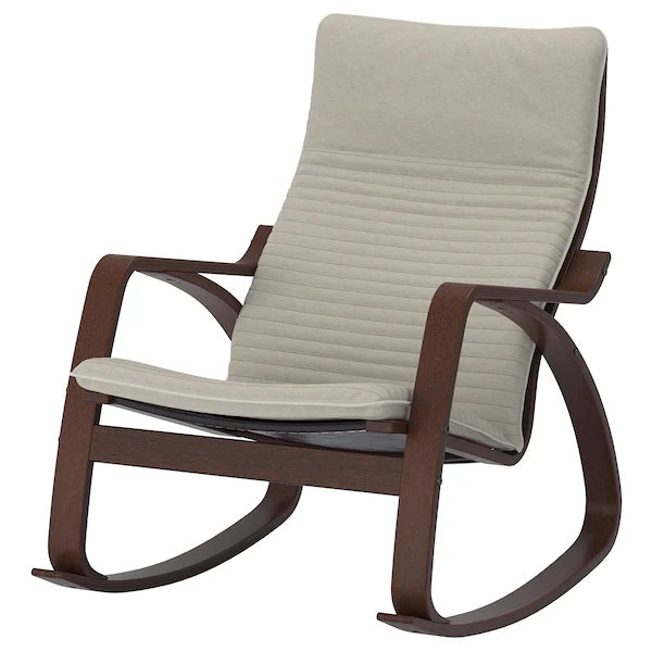 IKEA POÄNG Rocking chair, birch veneer/Knisa light beige