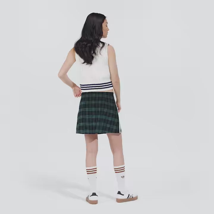 Adidas Corduroy Tartan Skirt