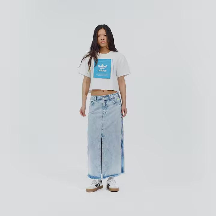 Adidas Kseniaschnaider Denim Maxi Skirt