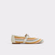 white/beige striped