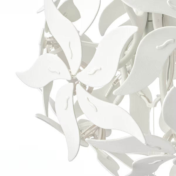 IKEA RAMSELE Pendant lamp, flower/white, 17 "
