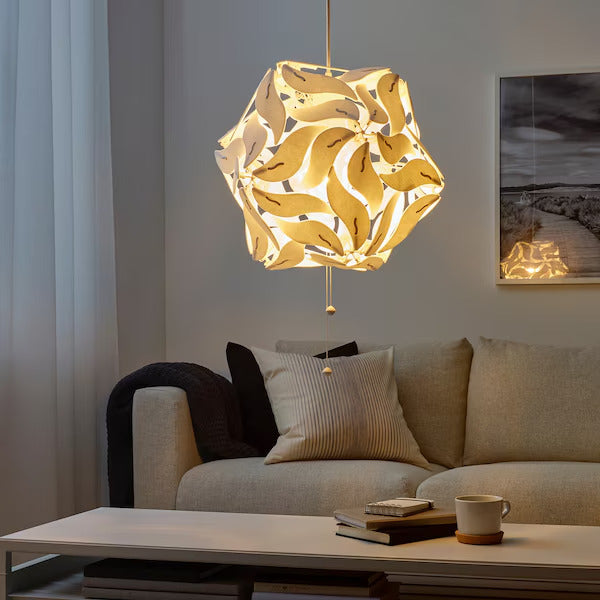 IKEA RAMSELE Pendant lamp, flower/white, 17 "
