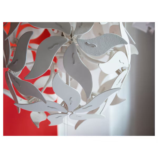 IKEA RAMSELE Pendant lamp, flower/white, 17 "