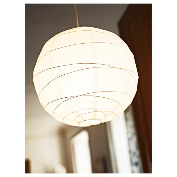 IKEA REGOLIT / HEMMA Pendant lamp, white, 18 "