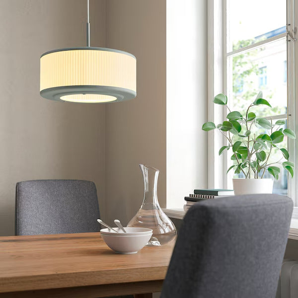 IKEA REMTÅNG Pendant lamp, gray-green, 15 "