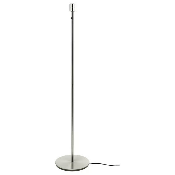 IKEA RINGSTA / SKAFTET Floor lamp, white/nickel plated