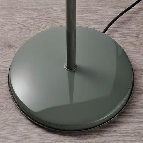IKEA RÖDFLIK Floor/reading lamp, gray-green