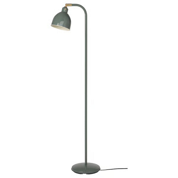 IKEA RÖDFLIK Floor/reading lamp, gray-green