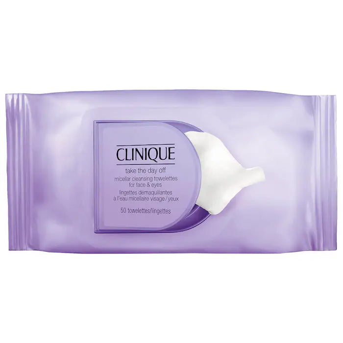 CLINIQUE  Take The Day Off™ Micellar Cleansing Makeup Remover Wipes for Face & Eyes