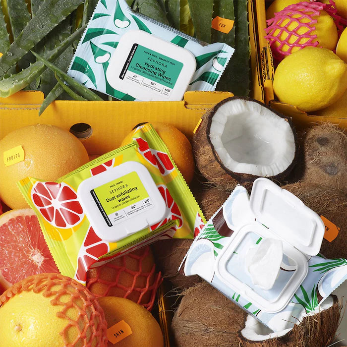 SEPHORA COLLECTION  Cleansing + Exfoliating Wipes
