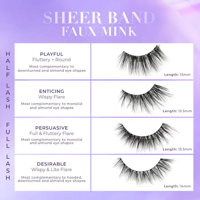 Lilly Lashes Sheer Band False Eyelashes