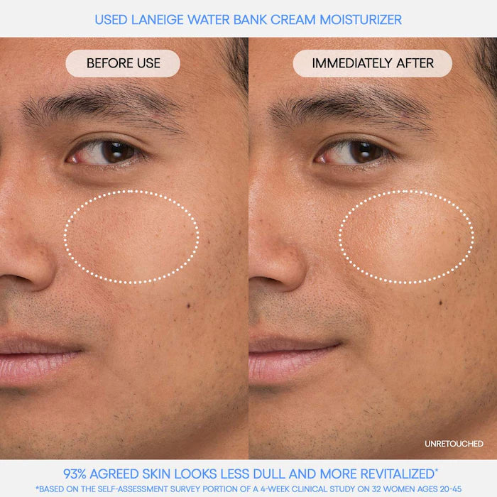 LANEIGE  Water Bank Blue Hyaluronic Cream Moisturizer for Moisture Barrier Repair