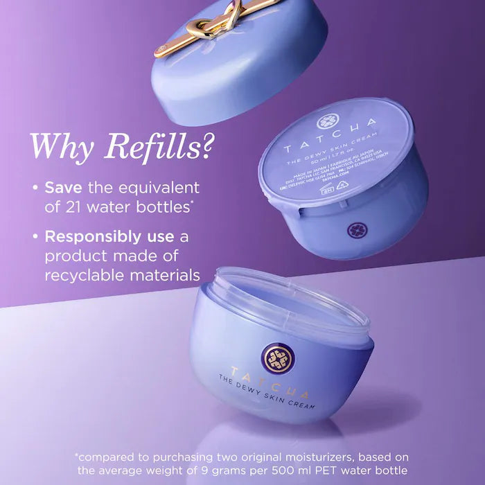 Tatcha  The Dewy Skin Cream Plumping & Hydrating Refillable Moisturizer
