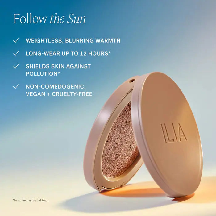 ILIA  Sunshift Weightless Silky Cream Bronzer with 12-hour Wear