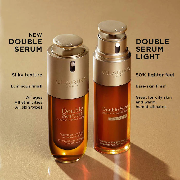 Clarins Double Serum Anti-Aging to Firm, Boost Radiance and Refine Pores