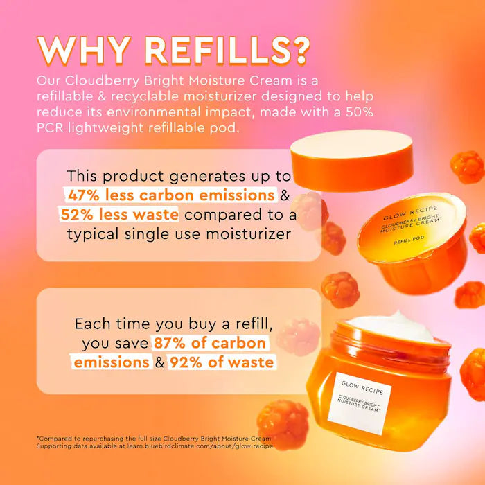 Glow Recipe  Cloudberry Bright Refillable Cream Moisturizer