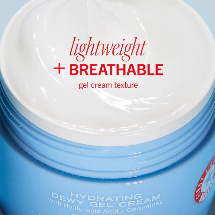 First Aid Beauty  Hydrating Dewy Gel Cream Moisturizer with Hyaluronic Acid + Ceramides