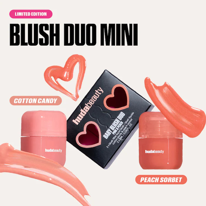 HUDA BEAUTY  Mini Baby Blush Duo Set