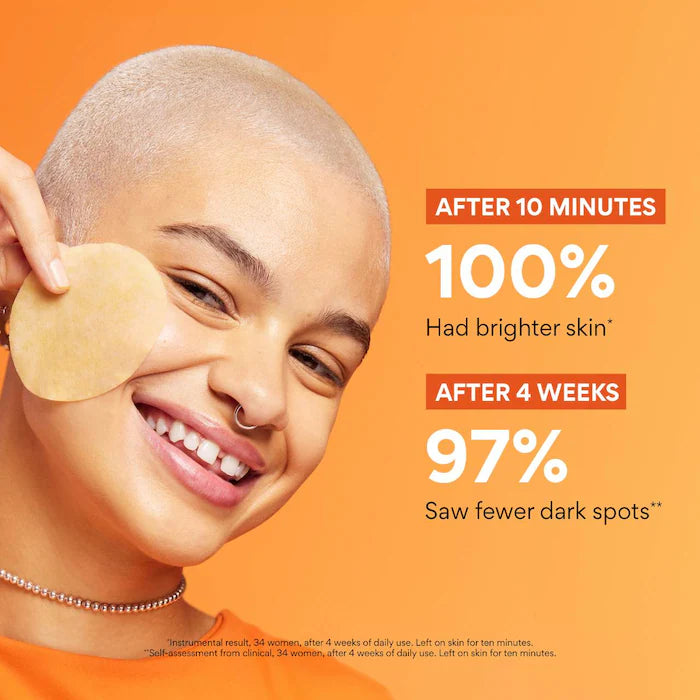 Innisfree  Green Tea Enzyme Vitamin C Brightening + Exfoliating Toner Pads