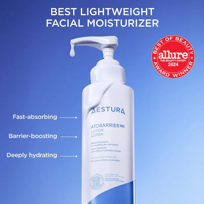 AESTURA  ATOBARRIER365 Lightweight Face Lotion Moisturizer with Ceramides & Niacinamide for Skin Moisture Barrier Repair