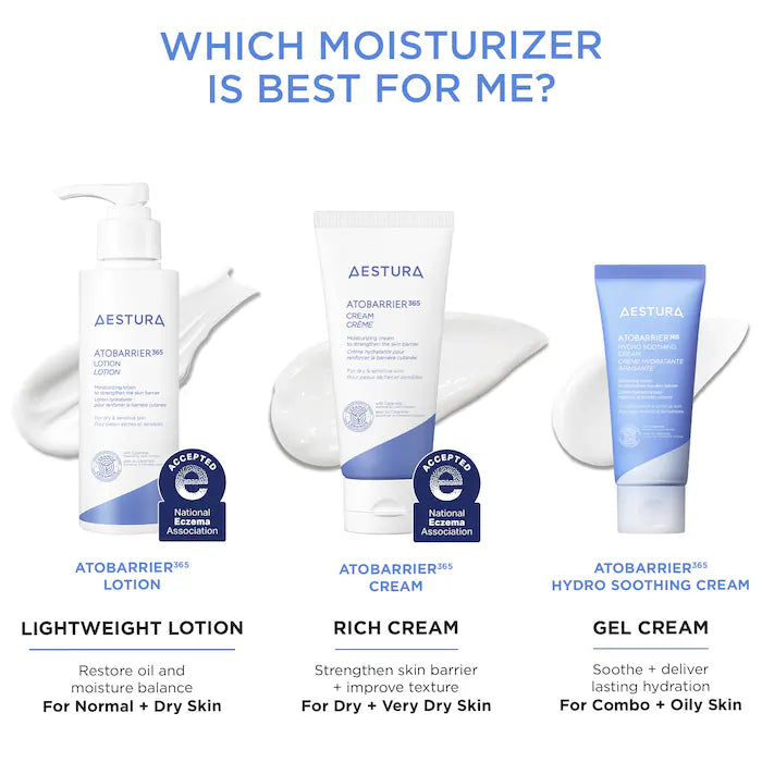 AESTURA  ATOBARRIER365 Lightweight Face Lotion Moisturizer with Ceramides & Niacinamide for Skin Moisture Barrier Repair