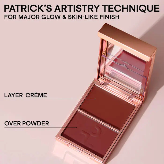 PATRICK TA Major Headlines Double-Take Crème & Powder Blush Duo
