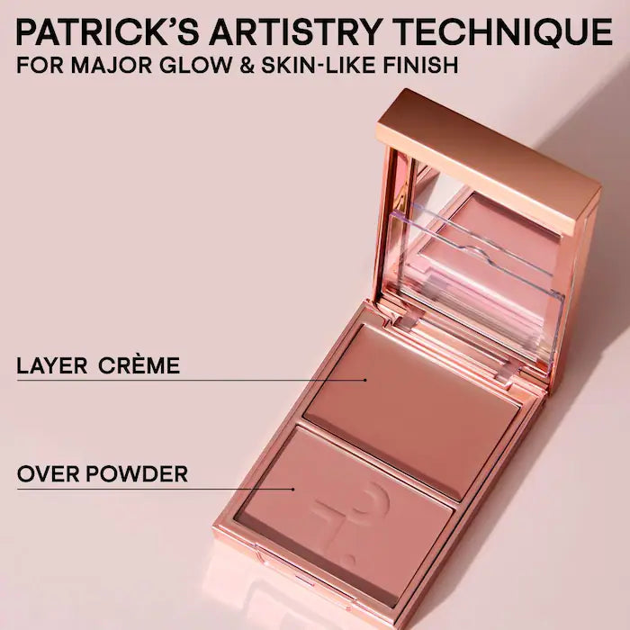 PATRICK TA  Major Headlines Double-Take Crème & Powder Blush Duo