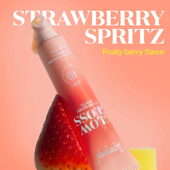 Supergoop!  Glow Gloss SPF 40 Lip Balm with Peptides and Shea Butter