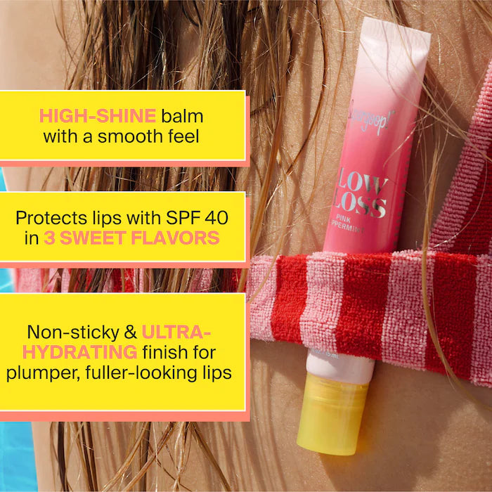 Supergoop Glow Gloss SPF 40 Lip Balm with Peptides and Shea Butter