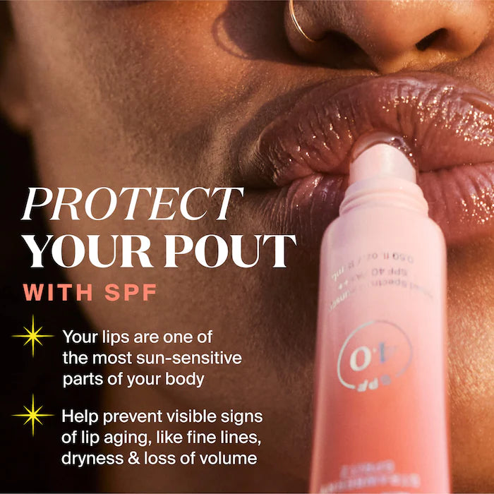 Supergoop Glow Gloss SPF 40 Lip Balm with Peptides and Shea Butter