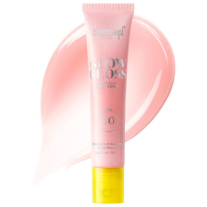 Supergoop!  Glow Gloss SPF 40 Lip Balm with Peptides and Shea Butter