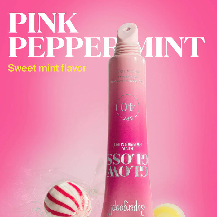 Supergoop!  Glow Gloss SPF 40 Lip Balm with Peptides and Shea Butter