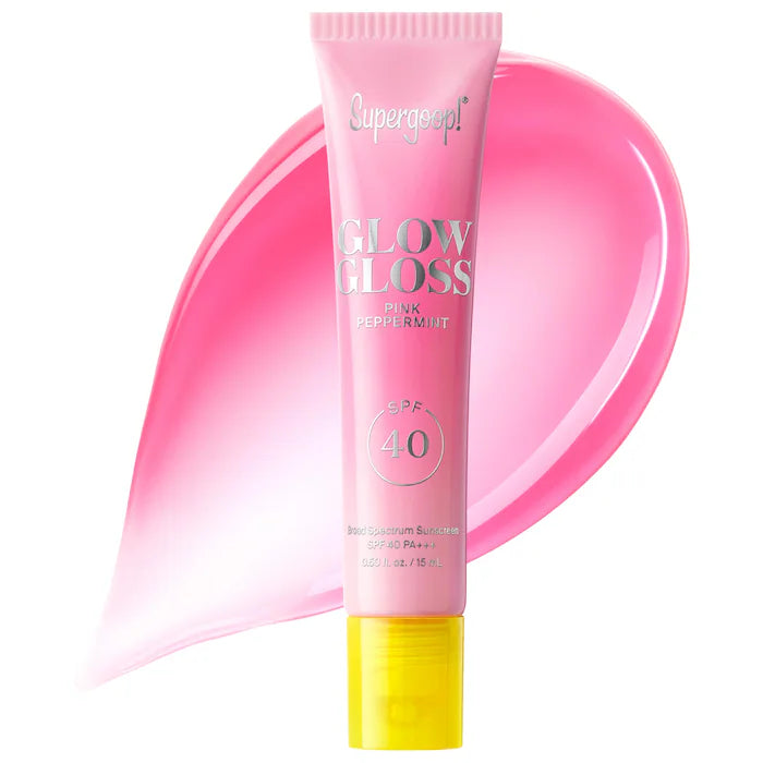 Supergoop!  Glow Gloss SPF 40 Lip Balm with Peptides and Shea Butter