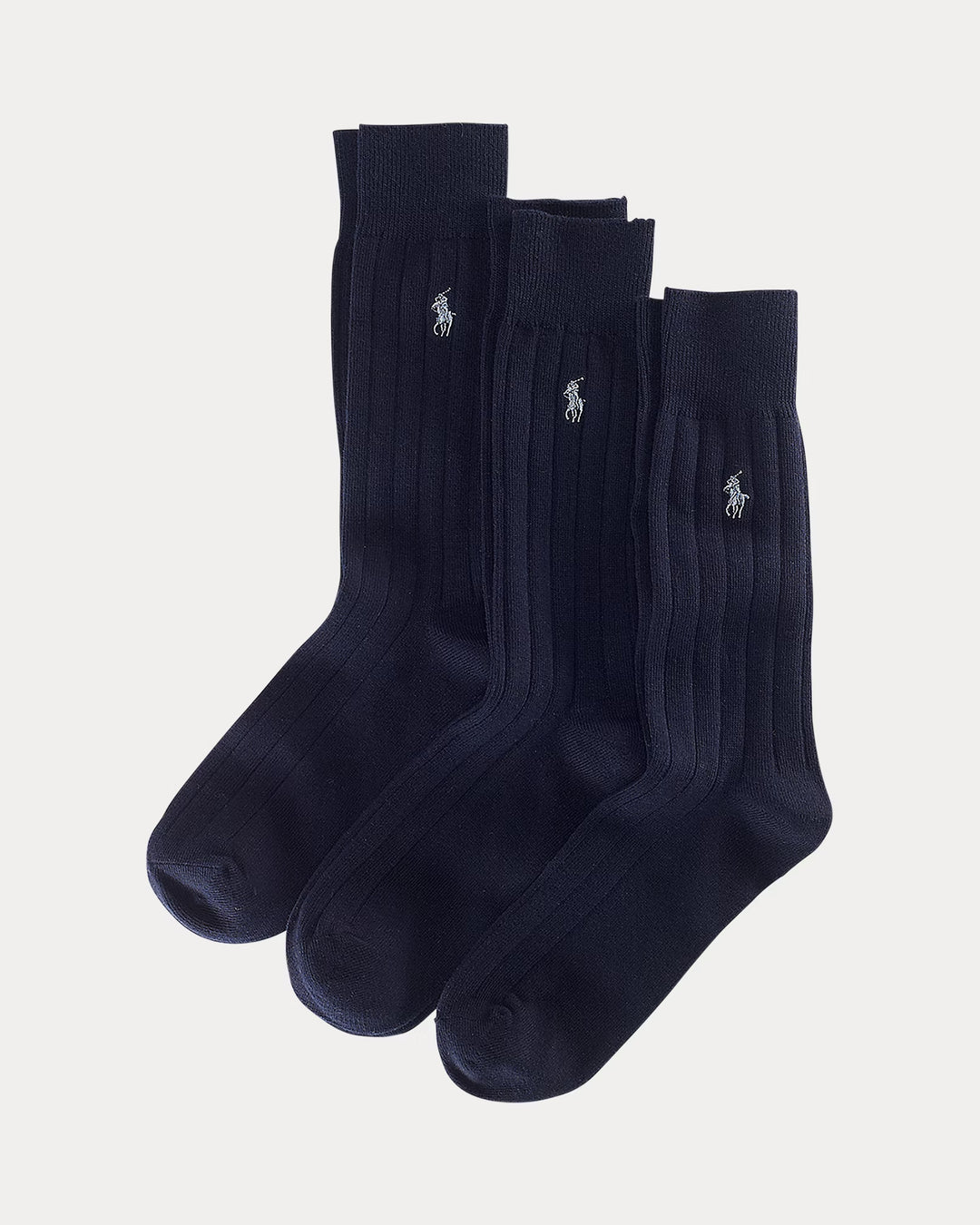 Ralph Lauren Ribbed Cotton-Blend Trouser Sock 3-Pack