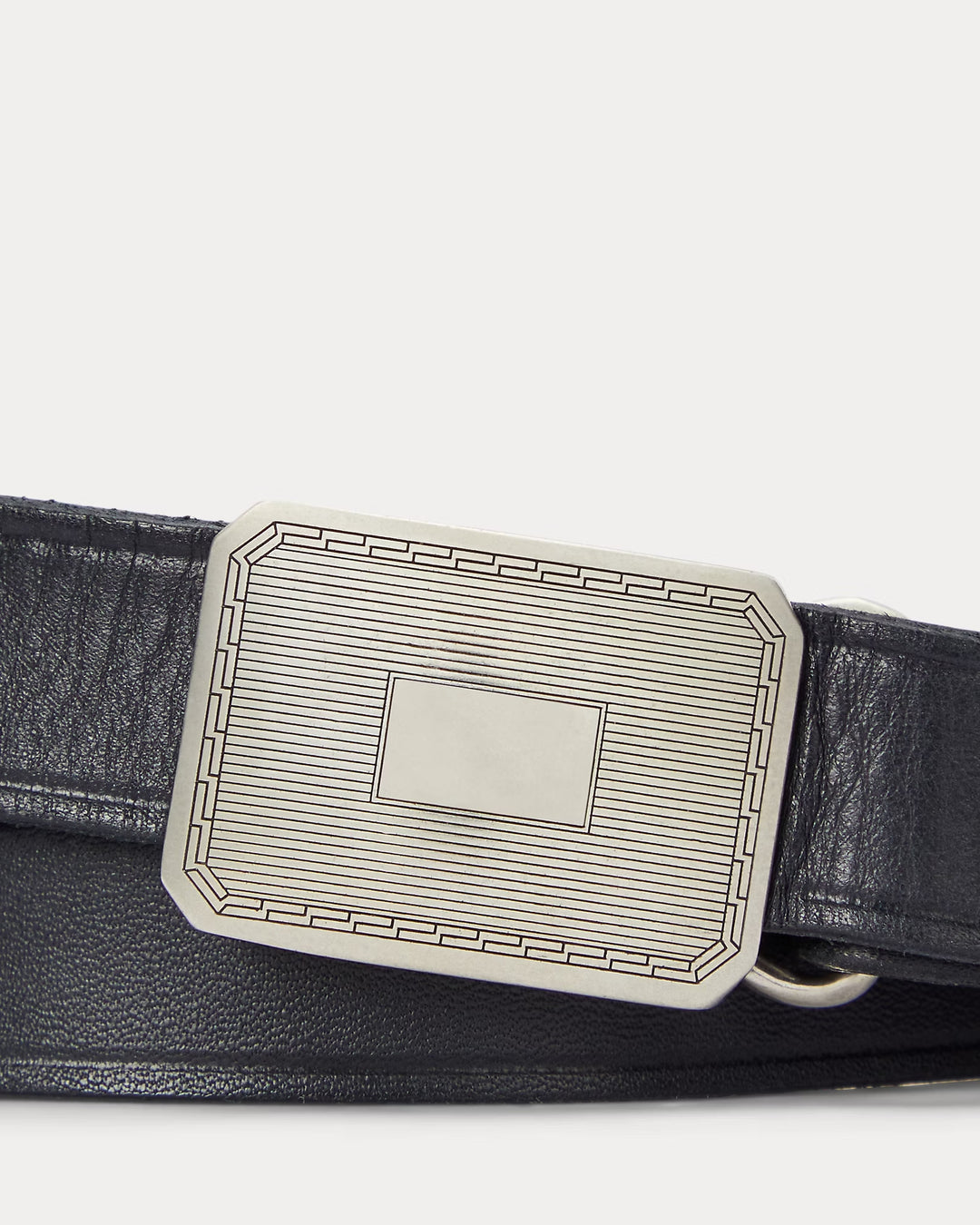 Ralph Lauren Engine-Turned Leather Belt