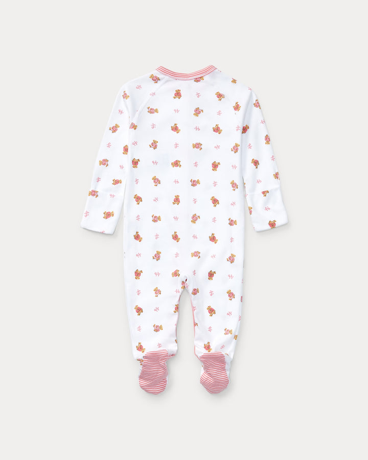 Ralph Lauren Polo Bear Cotton Footed Coverall