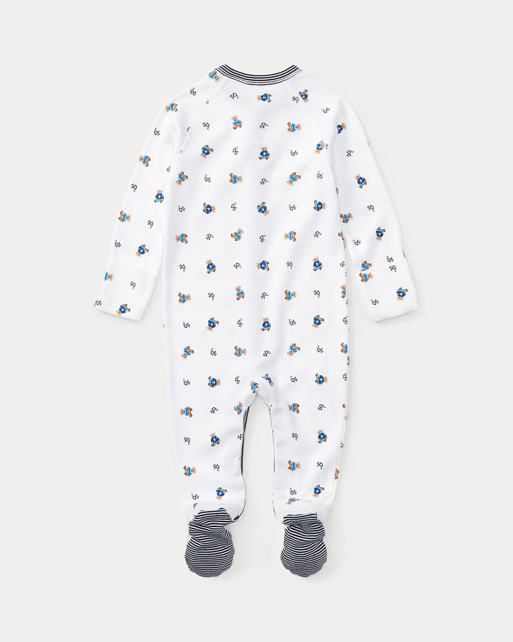Ralph Lauren Polo Bear Cotton Footed Coverall
