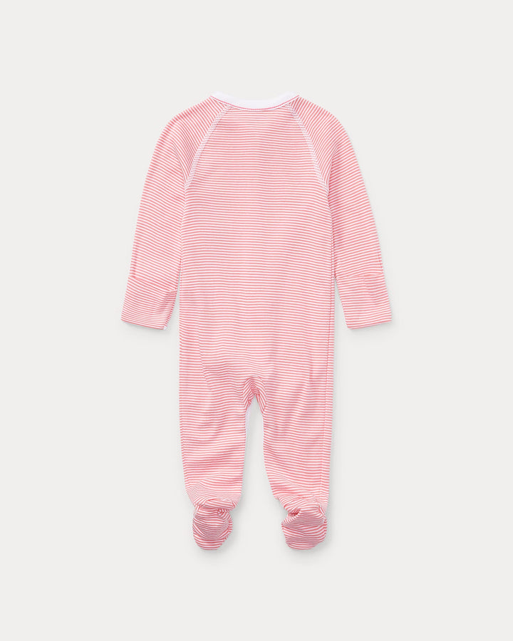 Ralph Lauren Striped Cotton Footed Coverall