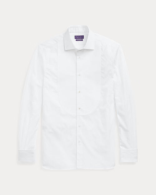 Ralph Lauren Piqué-Bib French Cuff Tuxedo Shirt