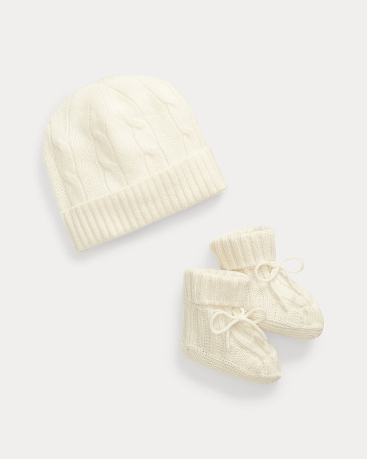 Ralph Lauren Cashmere Beanie & Bootie Set